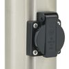vidaXL Bollard Light with Sensor&Outlet 110 cm Stainless Steel IP44