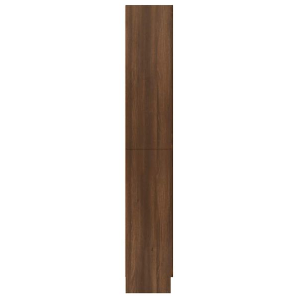 vidaXL Vitrine Cabinet Brown Oak 82.5x30.5x185 cm Engineered Wood