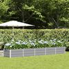 vidaXL Planter Light Grey 400 x 80 x 45 cm Steel