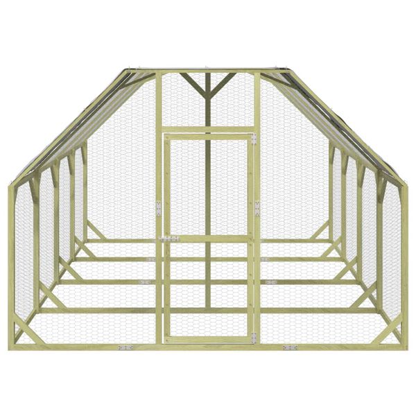 vidaXL Chicken Coop 268x400x190 cm Impregnated Solid Wood Pine