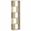 vidaXL Bookcase 5-Tier Sonoma Oak 45x23,5x162,5 cm Engineered Wood