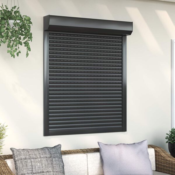 vidaXL Roller Shutter Manual Anthracite 100 x 120 cm