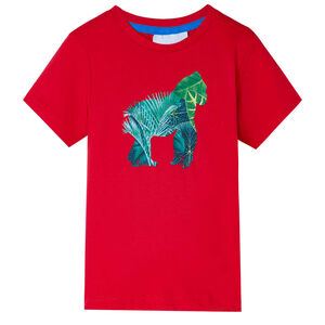 vidaXL Kids' T-shirt Red 140
