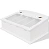 vidaXL Cutlery Tray MDF White Baroque Style