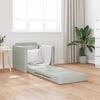 vidaXL Sofa Bed Light Grey 74 x 77 x 81 cm Velvet