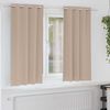 vidaXL Blackout Curtains with Rings 2 pcs Taupe 175 x 140 cm Polyester