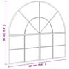 vidaXL Wall Mirror Black 100x90 cm Arch Iron