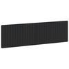 vidaXL Wall-Mounted Headboard ZWOLLE Black Engineered Wood