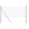vidaXL Welded Wire Fence Silver 0.8 x 100 m
