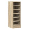 vidaXL Shoe Cabinet Sonoma Oak 31.5x35x90 cm Engineered Wood
