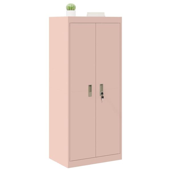 vidaXL Storage Cabinet Pink 60 x 40 x 140 cm Steel