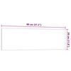 vidaXL Wall-mounted Magnetic Board White 80x30 cm Tempered Glass
