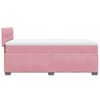 vidaXL Box Spring Bed with Mattress Pink 90x200 cm Velvet