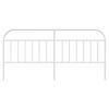 vidaXL Metal Replace Headboard White 193 cm