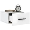 vidaXL Wall-mounted Bedside Cabinets 2 pcs High Gloss White 35x35x20 cm