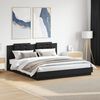 vidaXL Bed Frame without Mattress Black 200x200cm