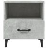 vidaXL Bedside Cabinet Concrete Grey Engineered Wood