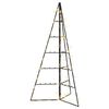 vidaXL Metal Christmas Tree with LED KUOPIO 100 cm Warm White Steel