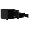 vidaXL Storage Cabinet 2 pcs Black Oak 103 x 41 x 40 cm