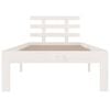 vidaXL Bed Frame without Mattress White Solid Wood 90x200 cm