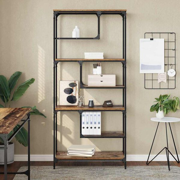 vidaXL Bookcase Old wood Engineered wood