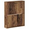 vidaXL Wall-Mounted Shoe Cabinet HAARLEM 71 x 17 x 86 cm Old Wood