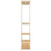 vidaXL Wardrobe White and Oak 90x40x213 cm Metal and Engineered Wood