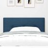 vidaXL LED Headboard with LED Strip Lights Manual Blue 90 cm Polyester