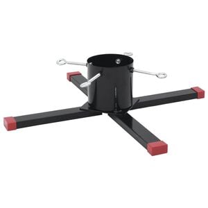 vidaXL Christmas Tree Stand Black 61x61x15.5 cm