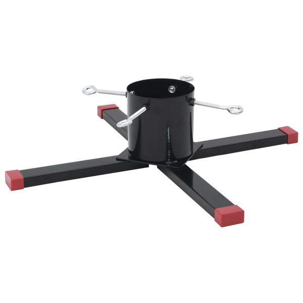 vidaXL Christmas Tree Stand Black 61x61x15.5 cm