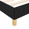 vidaXL Bed Frame without Mattress Black 180x200 cm Super King Super King Fabric