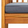 vidaXL Garden Dining Chairs 3 pcs with Cushions Solid Acacia Wood