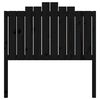 vidaXL Bed Headboard Black 106x4x110 cm Solid Wood Pine