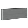 vidaXL Garden Raised Bed Grey 200 x 30 x 72 cm WPC and Aluminium