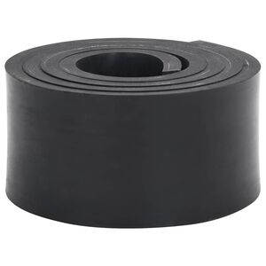 vidaXL Rubber Edge for Snow Plow Black 180x8x1 cm