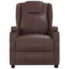 vidaXL Recliner Chair Brown Faux Leather