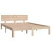 vidaXL Bed Frame without Mattress Solid Wood Pine 140x200cm