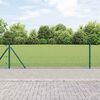 vidaXL Fence Post Green 100 x 0.6 m (12 x 12 mm mesh) Steel and PVC
