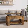 vidaXL Coffee Table Smoked Oak 101x49x52 cm Engineered Wood