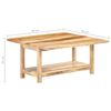 vidaXL Extendable Coffee Table 90x(45-90)x45 cm Solid Mango Wood