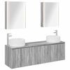 vidaXL Bathroom Cabinet Set 5 pcs Grey Sonoma Engineered Wood