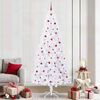 vidaXL Artificial Christmas Tree with Stand White 240 cm PVC and Steel