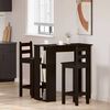 vidaXL Bar Table Black Oak 102 x 50 x 103.5 cm Engineered Wood