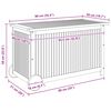 vidaXL Garden Storage Box with Wheels 90x50x58 cm Solid Wood Acacia