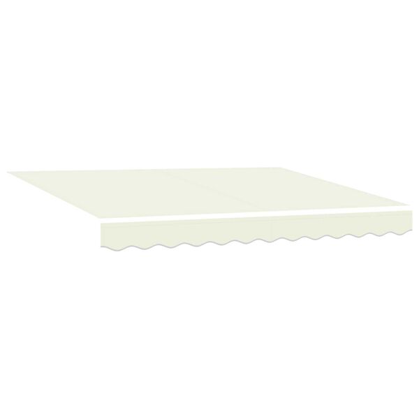 vidaXL Awning Replacement Fabric Cream 330 x 195 cm Polyester
