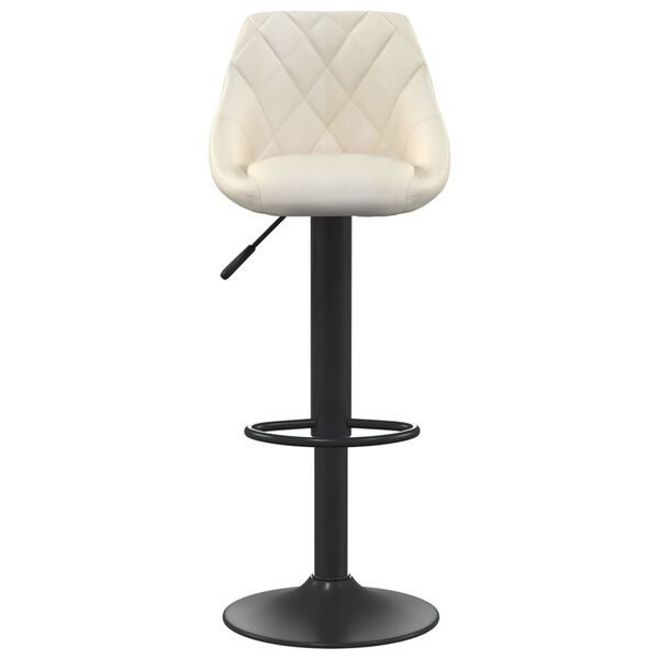 vidaXL Bar Stools 2 pcs Cream Velvet