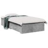 vidaXL Bed Frame with Drawer Concrete Grey Engineered Wood
