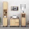 vidaXL 4 Piece Bathroom Furniture Set Sonoma Oak Engineered Wood