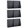 vidaXL Retaining Wall 6 pcs 40 x 12 x 40 cm Steel Anthracite