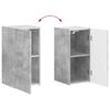 vidaXL TV Cabinet Set Wall-mounted 4 pcs Concrete Grey Engineered Wood